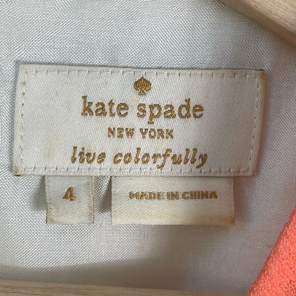 Kate Spade New York Womens 4 Ramona Multi Floral Top Short Sleeve Shirt - Picture 6 of 14